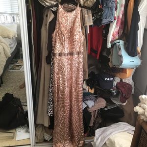 Sequin prom gown